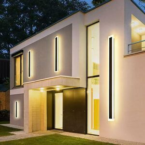 59INCH-2Pack Long Outdoor LED Wall Lights,45W Waterproof IP65 Warm White